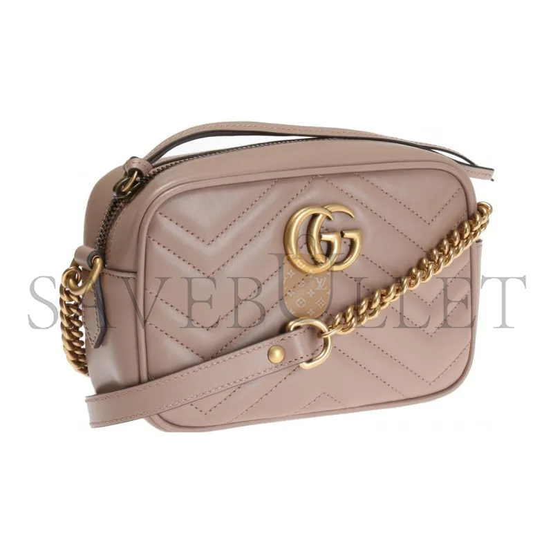 GUCCI GG MARMONT MATELASSÉ MINI BAG ‎448065 (18*12*6cm)